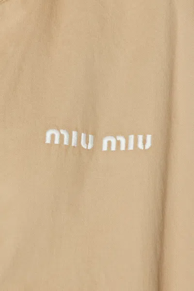 Miu Miu Gabardine Old Jacket In Multi