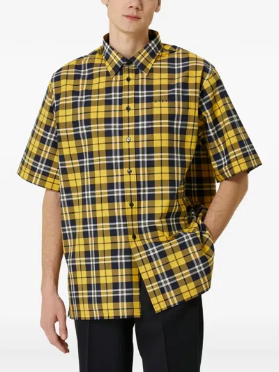 Givenchy Check-pattern Short-sleeve Shirt In Multi