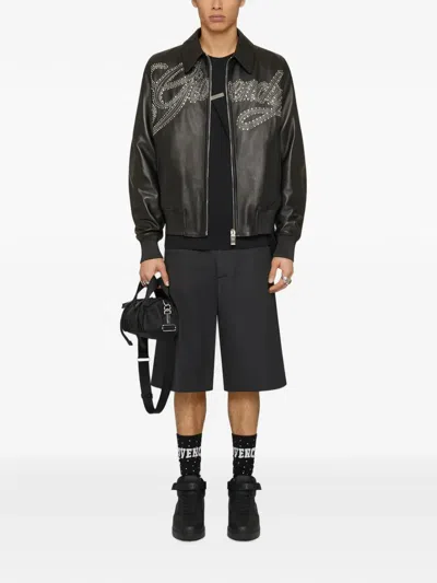 Givenchy Belt-loops Shorts In Black
