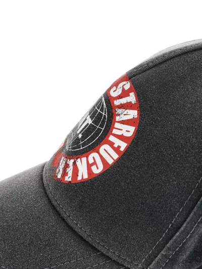 Dsquared2 Logo-print Baseball Cap In Black