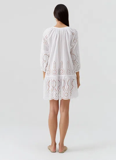 Melissa Odabash Ashley Core Kaftan White In White