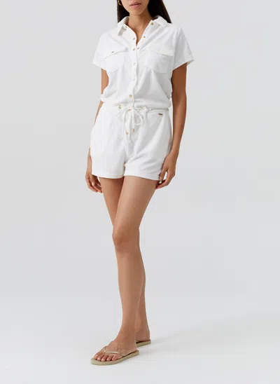 Melissa Odabash Cheryl White Romper In White
