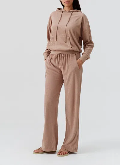 Melissa Odabash Betty Elasticated Drawstring Trousers In Brown
