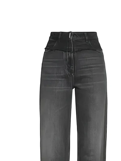 Givenchy Oversized High-rise Jeans In Black
