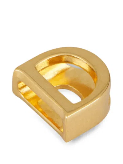 Tod's Letter D Charm In Yellow