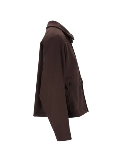Barena Venezia Button-up Flap-pocket Jacket In Brown