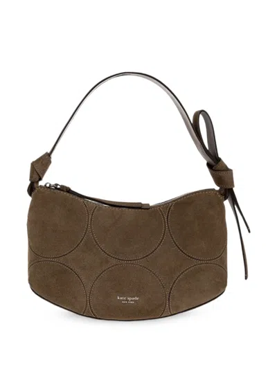 Kate Spade Loop Circle-quilted Shoulder Bag In Brown