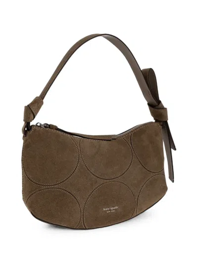 Kate Spade Loop Circle-quilted Shoulder Bag In Brown