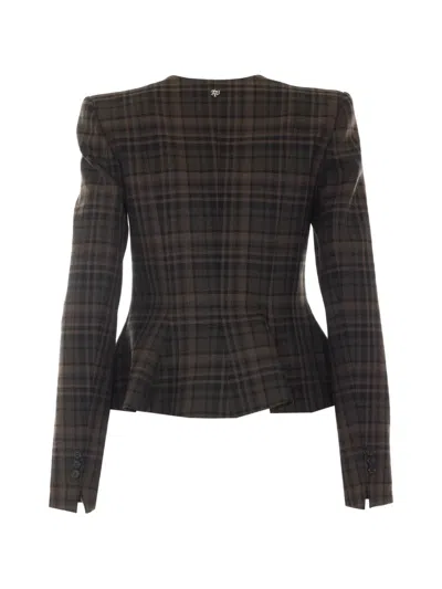 Aniye By Mini Noa Check-pattern Blazer In Black