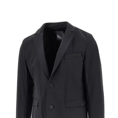 Herno Nylon Twill Single-breasted Jacket In Nude