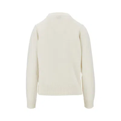 Ganni Basic Cotton Long-sleeve T-shirt With Teddy Mushroom Print In White