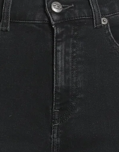 Diesel Solid Color Bootcut Jeans In Black