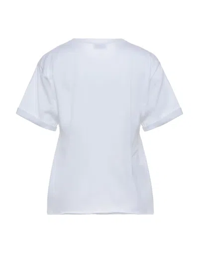 Saint Laurent Solid Basic T-shirts In White