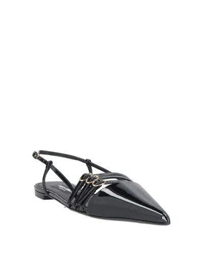 Dolce & Gabbana Solid Color Sandals In Black