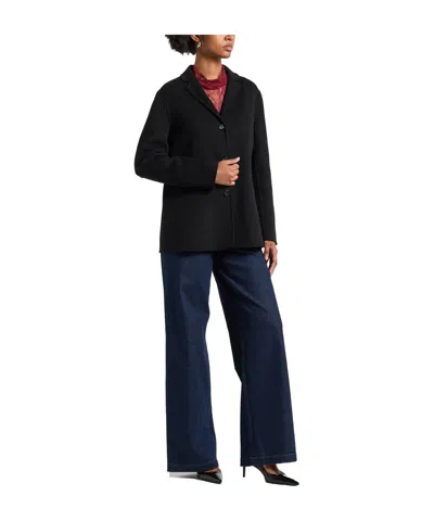 Max Mara Wool Singlebreasted Blazer In Black
