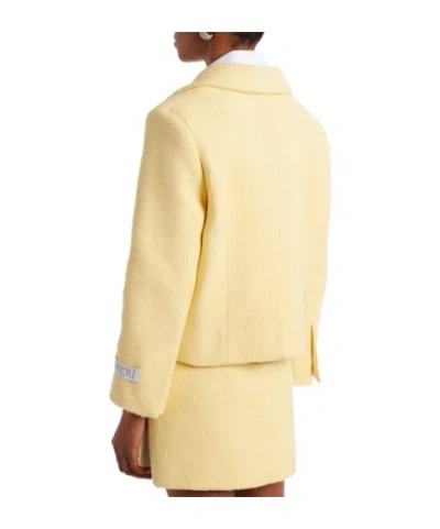 Patou Tailored Buttoned Jacket In Yellow