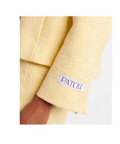 Patou Tailored Buttoned Jacket In Yellow
