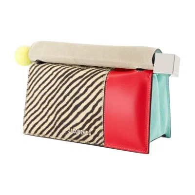 Jacquemus La Pochette Leather Mini Bag In Orange