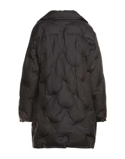 Maison Margiela Solid Color Puffer Jackets In Black