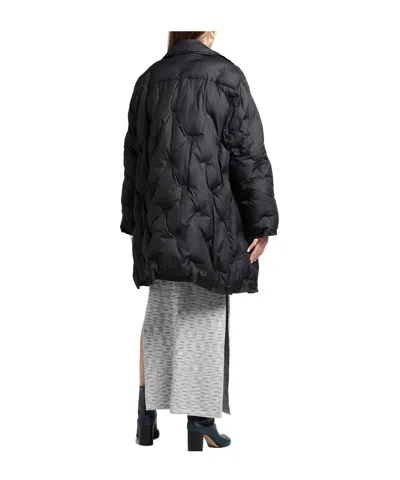Maison Margiela Solid Color Puffer Jackets In Black