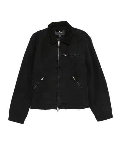 Represent Long-sleeve Casual Jacket In Black