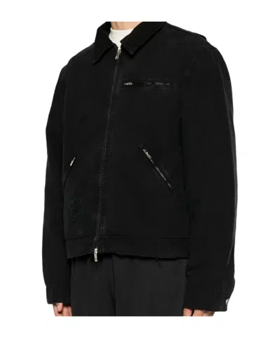 Represent Long-sleeve Casual Jacket In Black