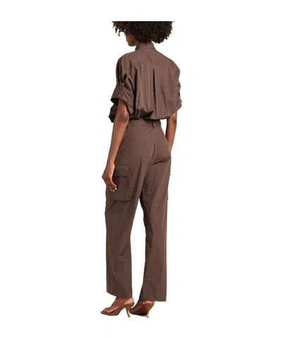 Brunello Cucinelli Solid Colour Jumpsuits In Brown