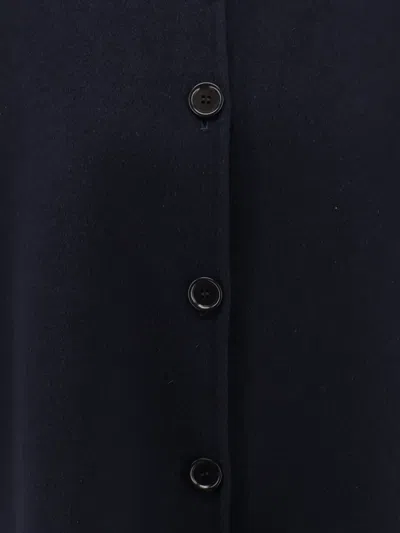 Aspesi Button-fastening Long-sleeve Jacket In Blue