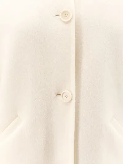 Aspesi Button-fastening High-neck Jacket In White