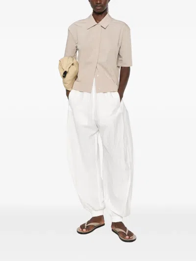 Herno Stretch Modal Blend Button-up Shirt In Neutral