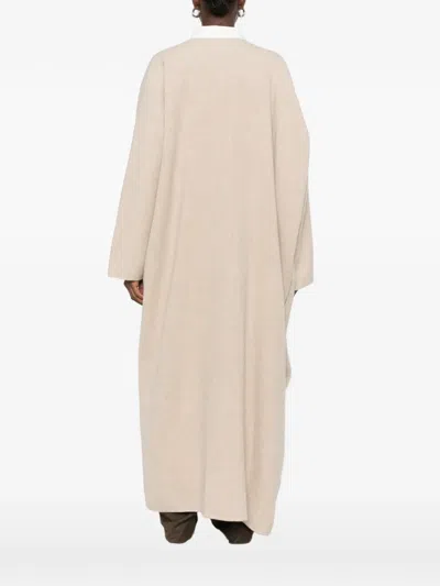 Ruohan Raas Collarless Open-front Coat In Pink
