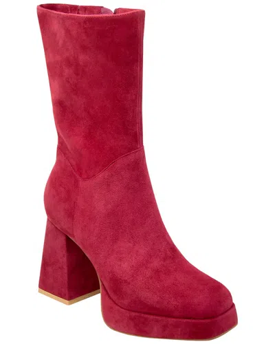 Charles David Verity Leather Bootie In Animal Print