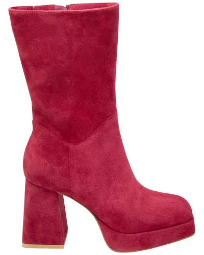 Charles David Verity Leather Bootie In Animal Print