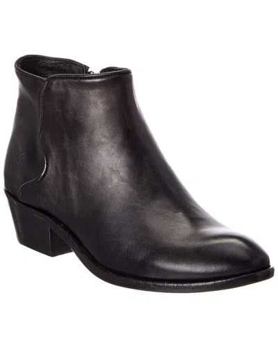 Frye Carson Piping Leather Bootie In Black