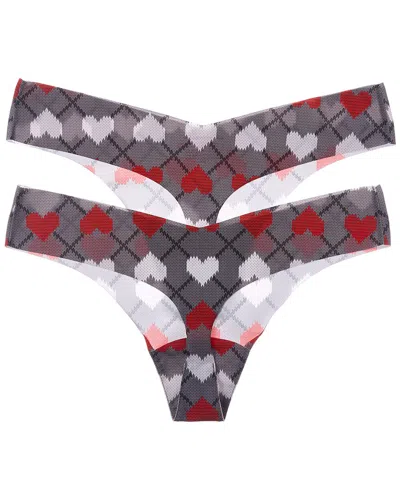 Commando ® 2pk Mystery Print Thong In Gray