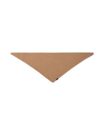 Prada Cashmere Shawl In Camel Brown