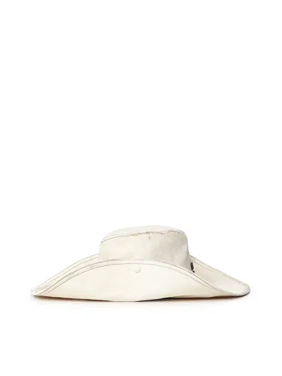 Miu Miu Logo-detail Hat In Pattern