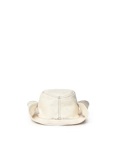 Miu Miu Logo-detail Hat In Pattern