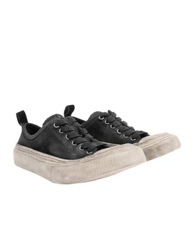 Ann Demeulemeester Distressed-finish Low-top Sneakers In Multi