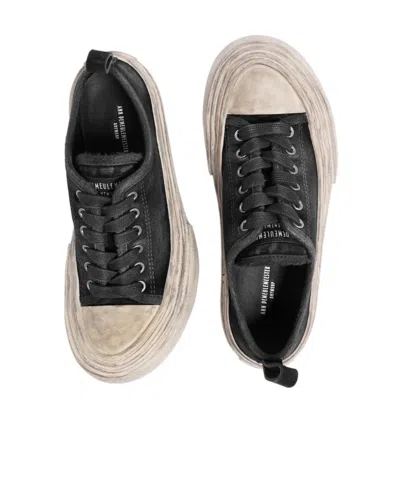 Ann Demeulemeester Distressed-finish Low-top Sneakers In Multi