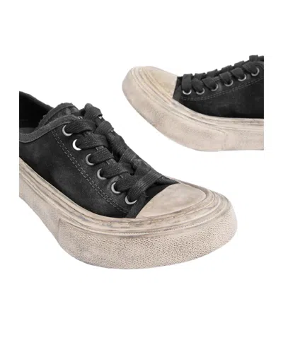 Ann Demeulemeester Distressed-finish Low-top Sneakers In Multi