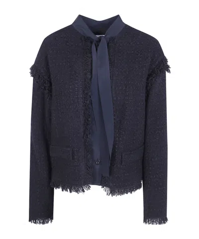 Mantù Long-sleeve Jacket In Blue