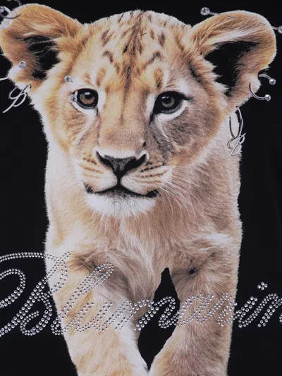 Blumarine Printed T-shirt In Black