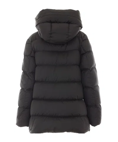 Add Long-sleeved Down Jacket In Black