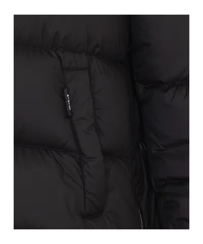 Add Long-sleeved Down Jacket In Black