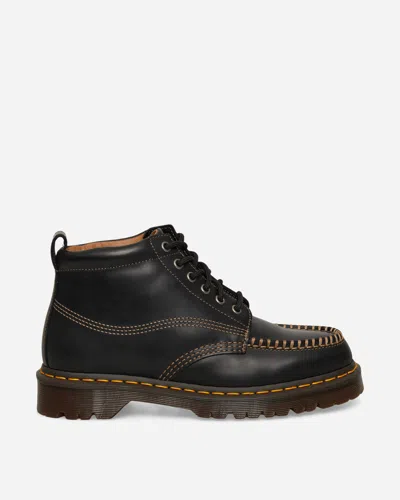 Dr. Martens Lowell Chukka Moc Toe Leather Ankle Boots In Black