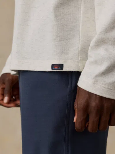 Faherty Long-sleeve Cloud Henley T-shirt In White