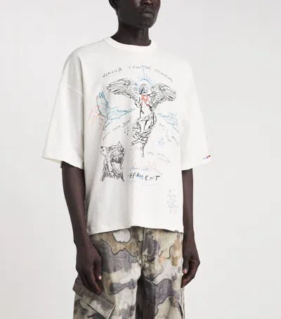 Represent Heavier Than The Heavens Graphic T-shirt In Neutral