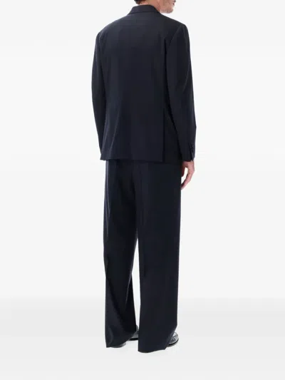 Lardini Double-breasted Buttoned Blazer In Blue