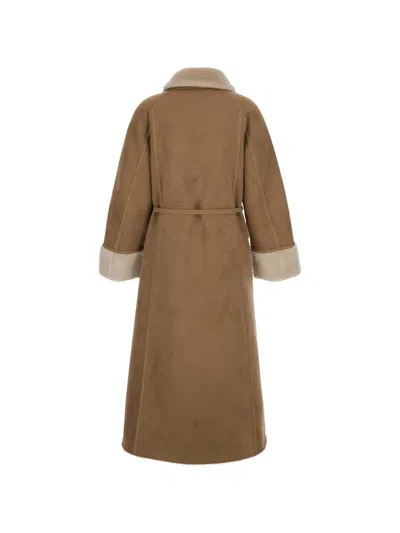Urbancode Reversible Belted Coat In Brown